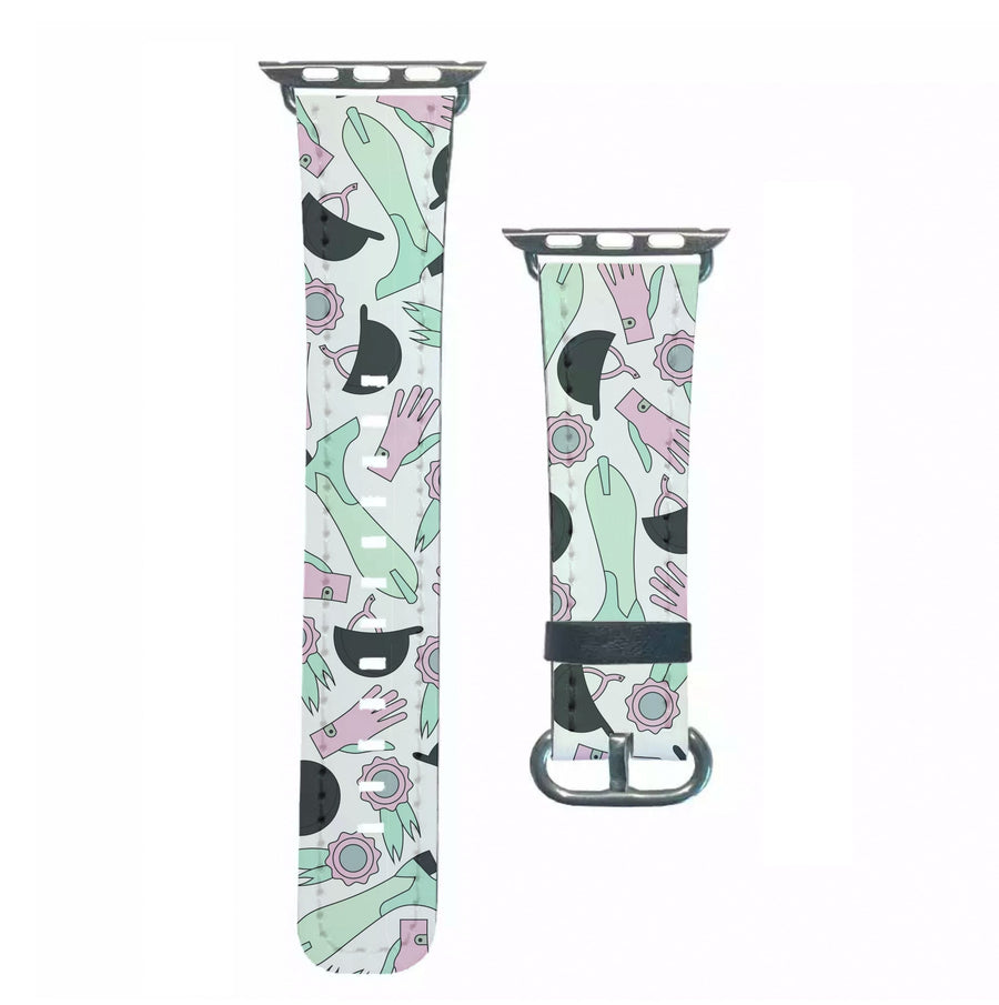 Clothing Patterns - Horses Apple Watch Strap