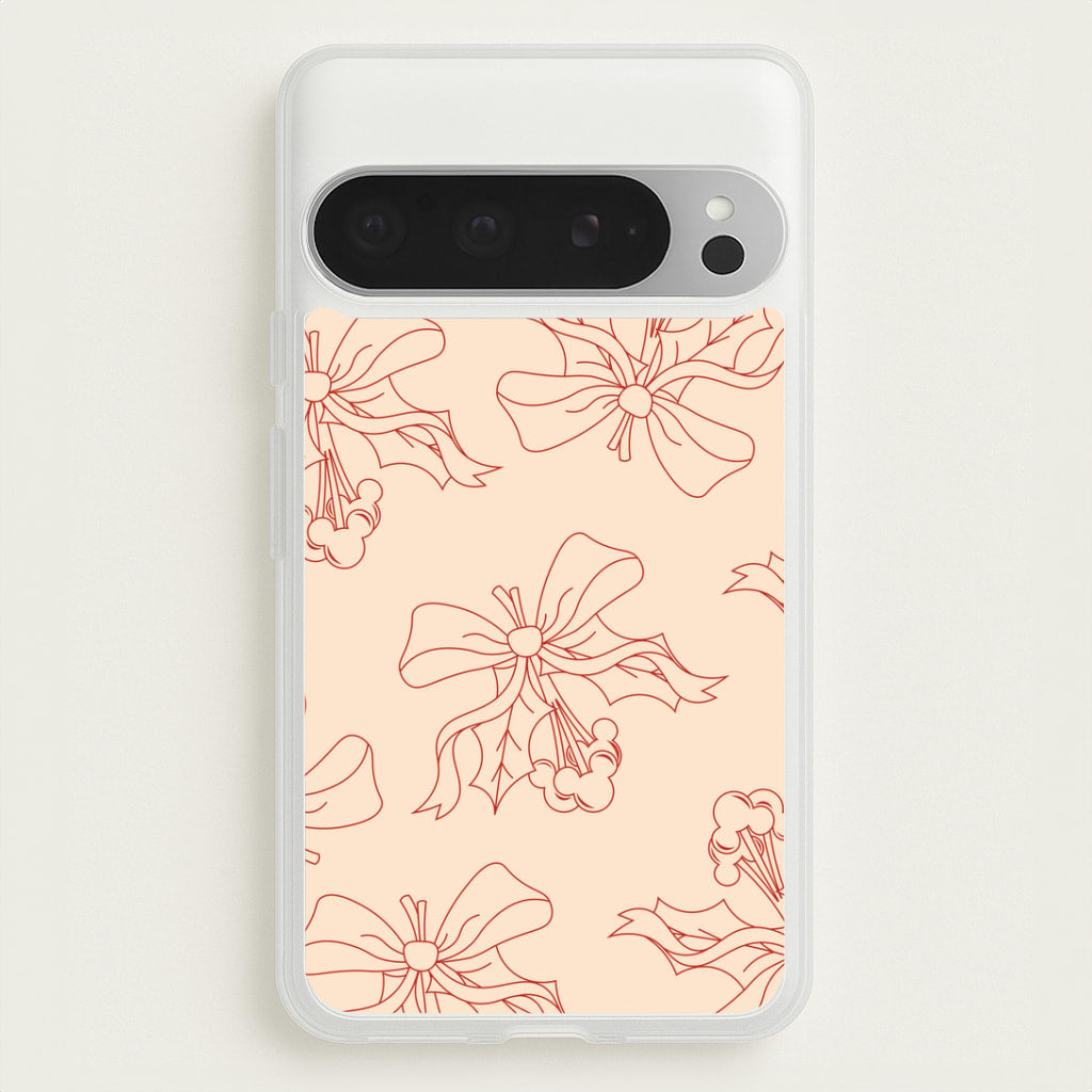 Cartoon Mouse Holly Pattern Google Pixel 9 Pro XL Case