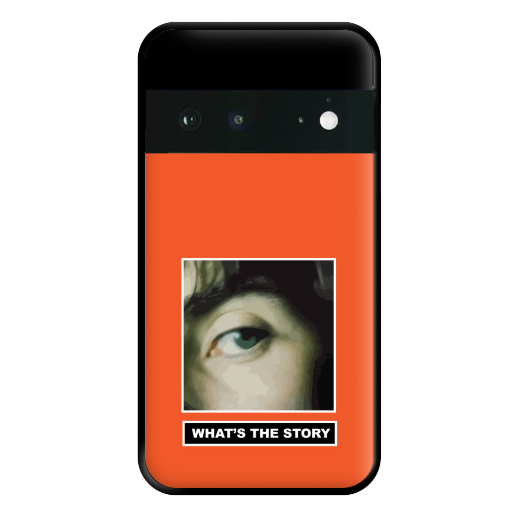 What's The Story Orange Google Pixel 6a Case
