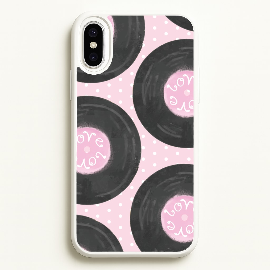 Thrifted Vinyl Polka Pattern iPhone XS Max Case