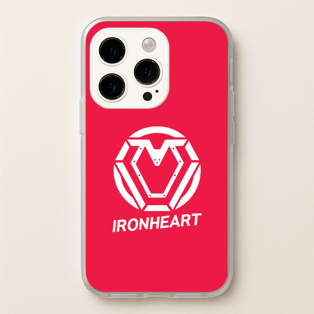 Metal Heart Symbol iPhone 15 Pro Case