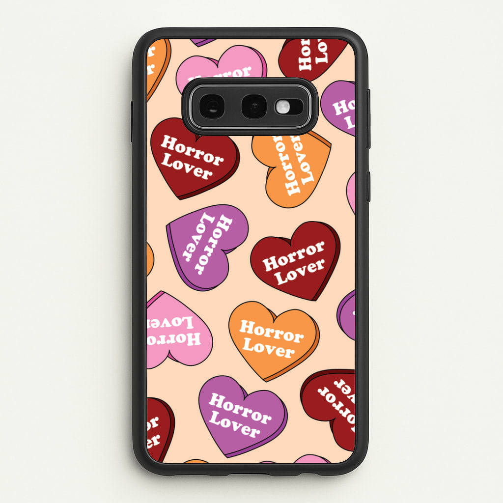 Horror Lover Hearts Pattern Galaxy S10e Case