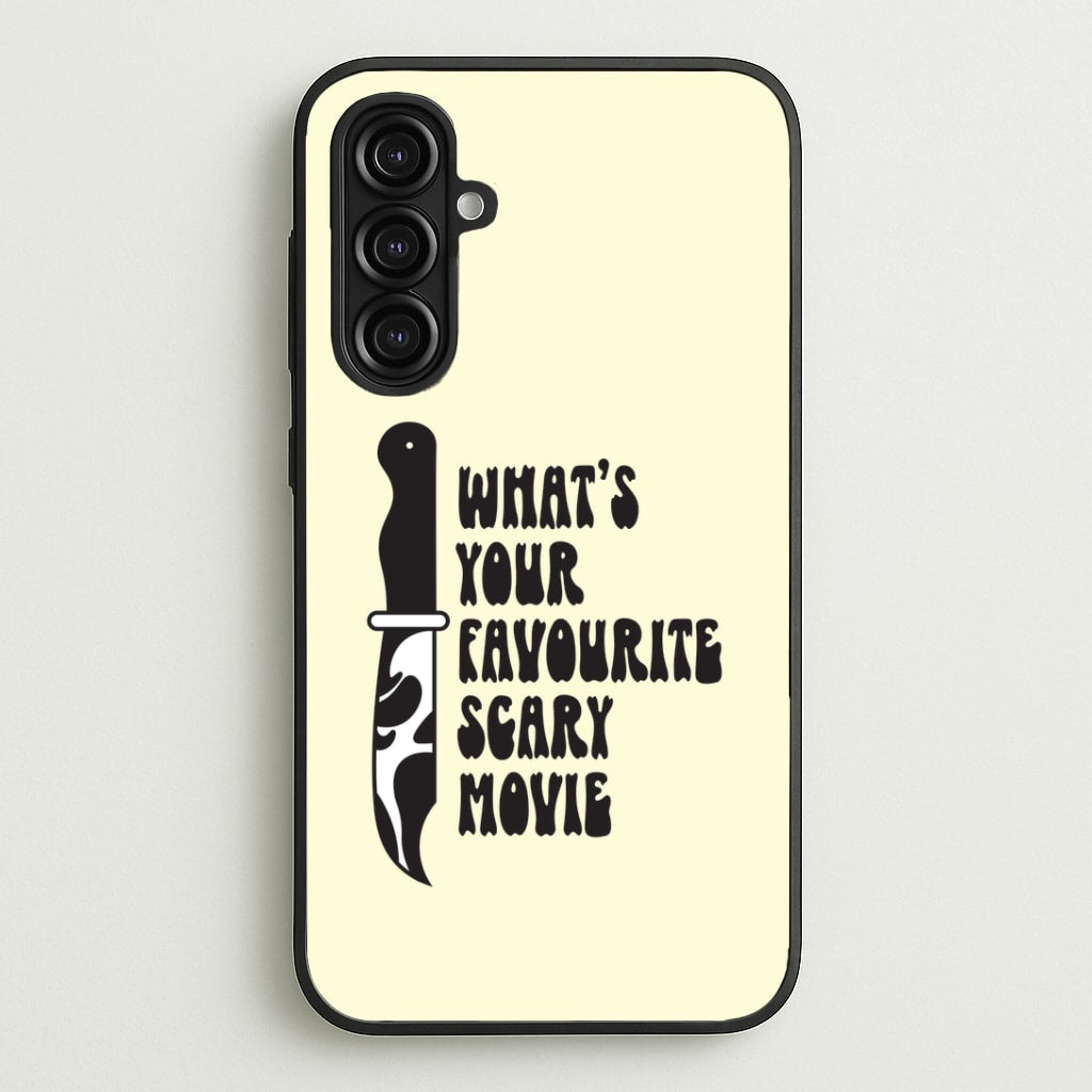 What's Your Favourite Scary Movie Trippy Galaxy A16 Case