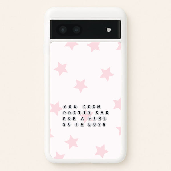 Pretty Sad Letter Beads Google Pixel 6a Case
