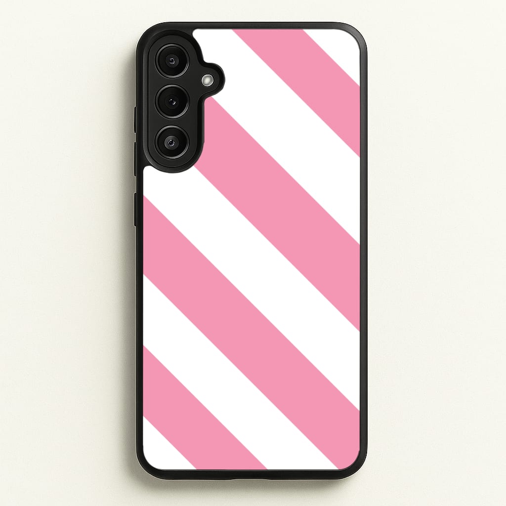Candy Cane Stripes Galaxy A34 Case