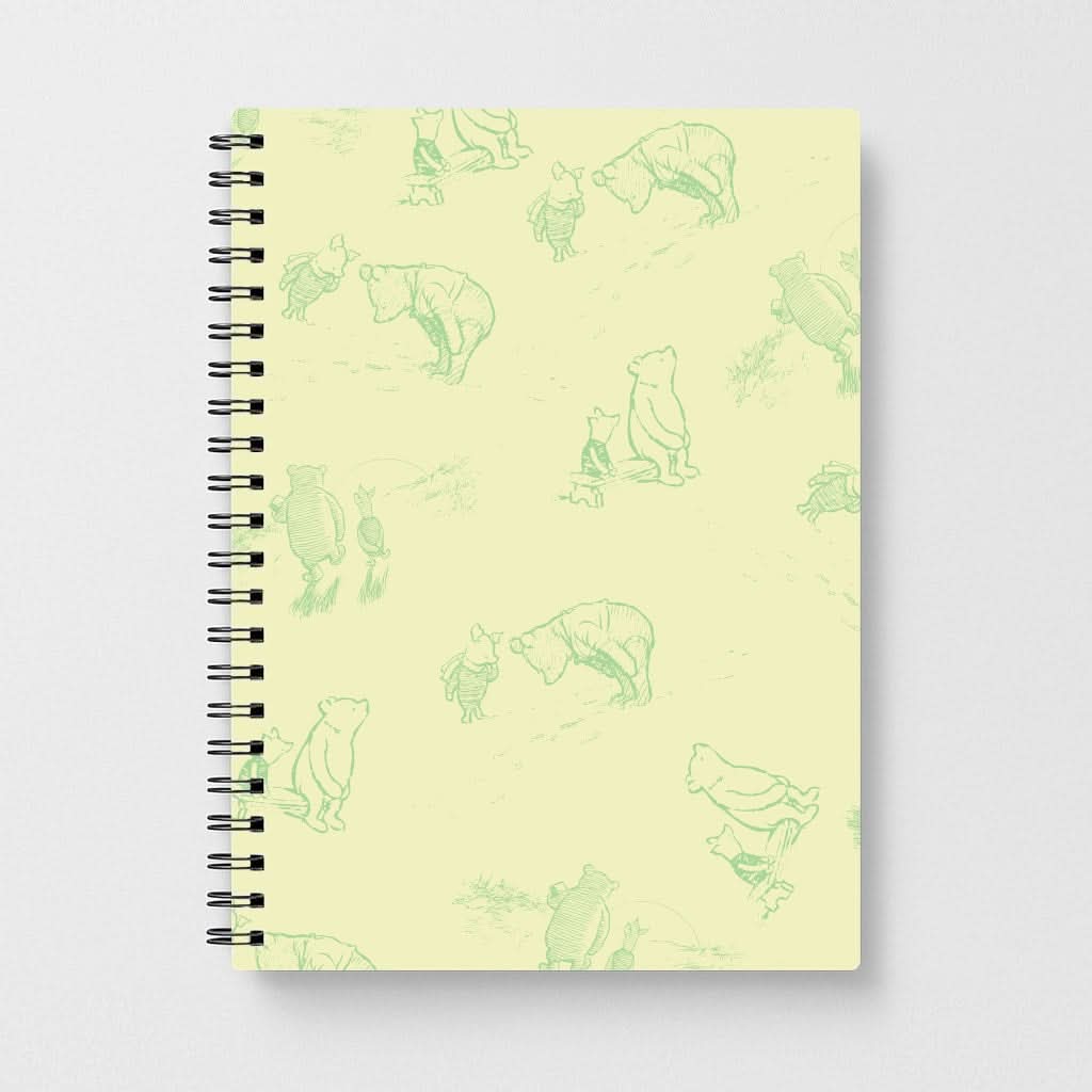 Sketched Winnie Pattern Notebook