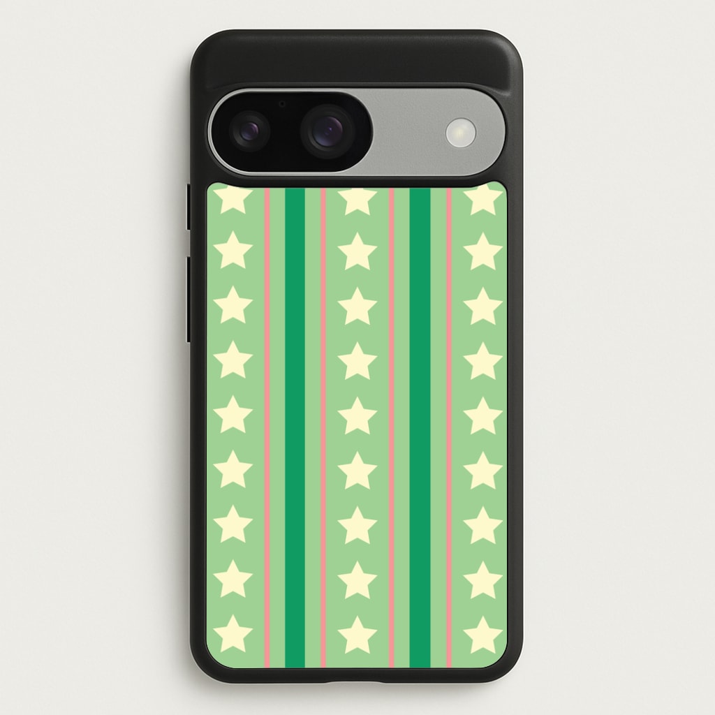 Stars And Stripes Christmas Pattern Google Pixel 9 / 9 Pro Case