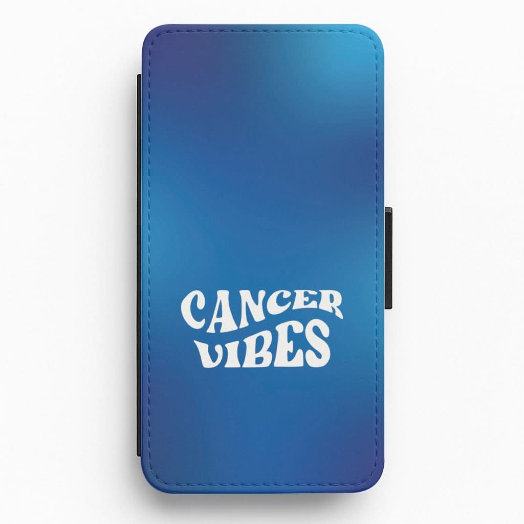 Cancer Vibes Gradient Zodiac Flip / Wallet Phone Case