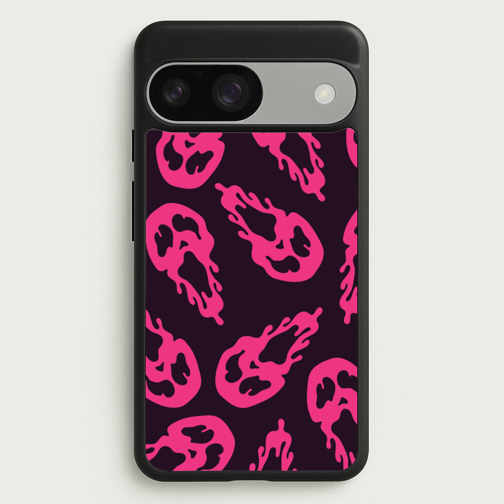 Trippy Ghost Face Pattern Google Pixel 9 / 9 Pro Case