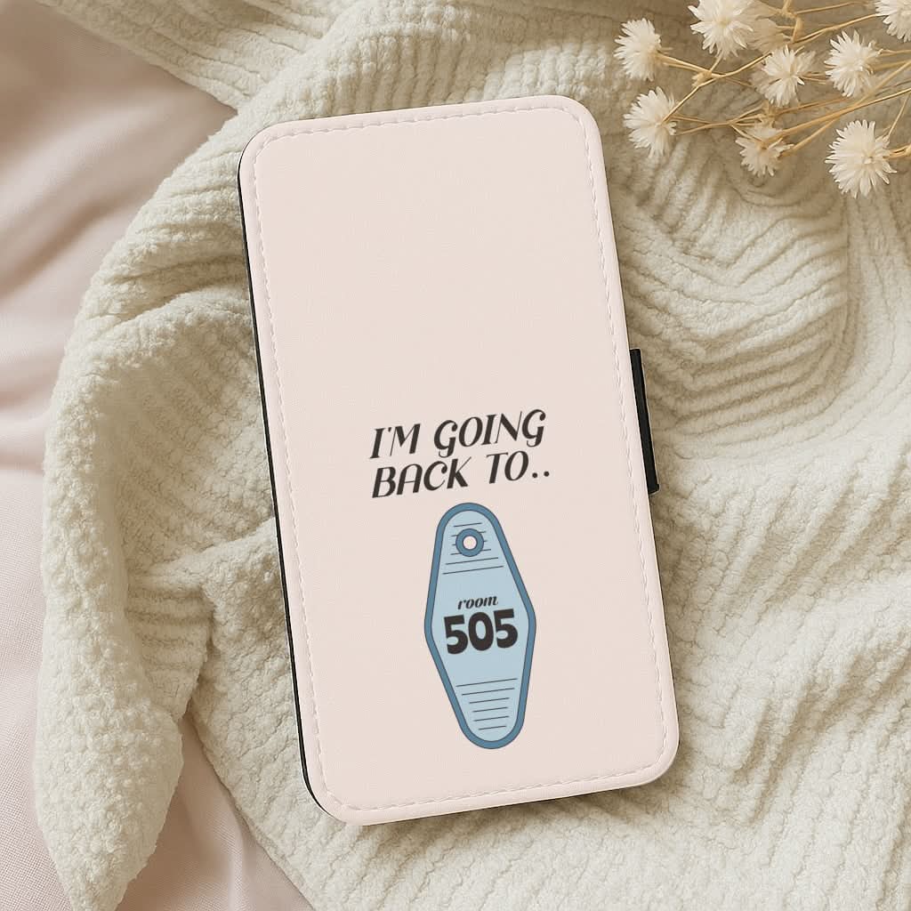 I'm Going Back To 505 Keyring Leather Phone Case