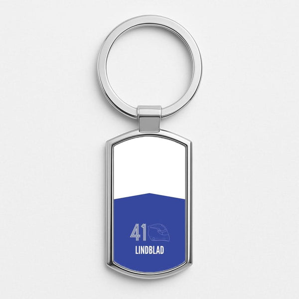Lindblad Helmet 2026 Silver Metal Keyring