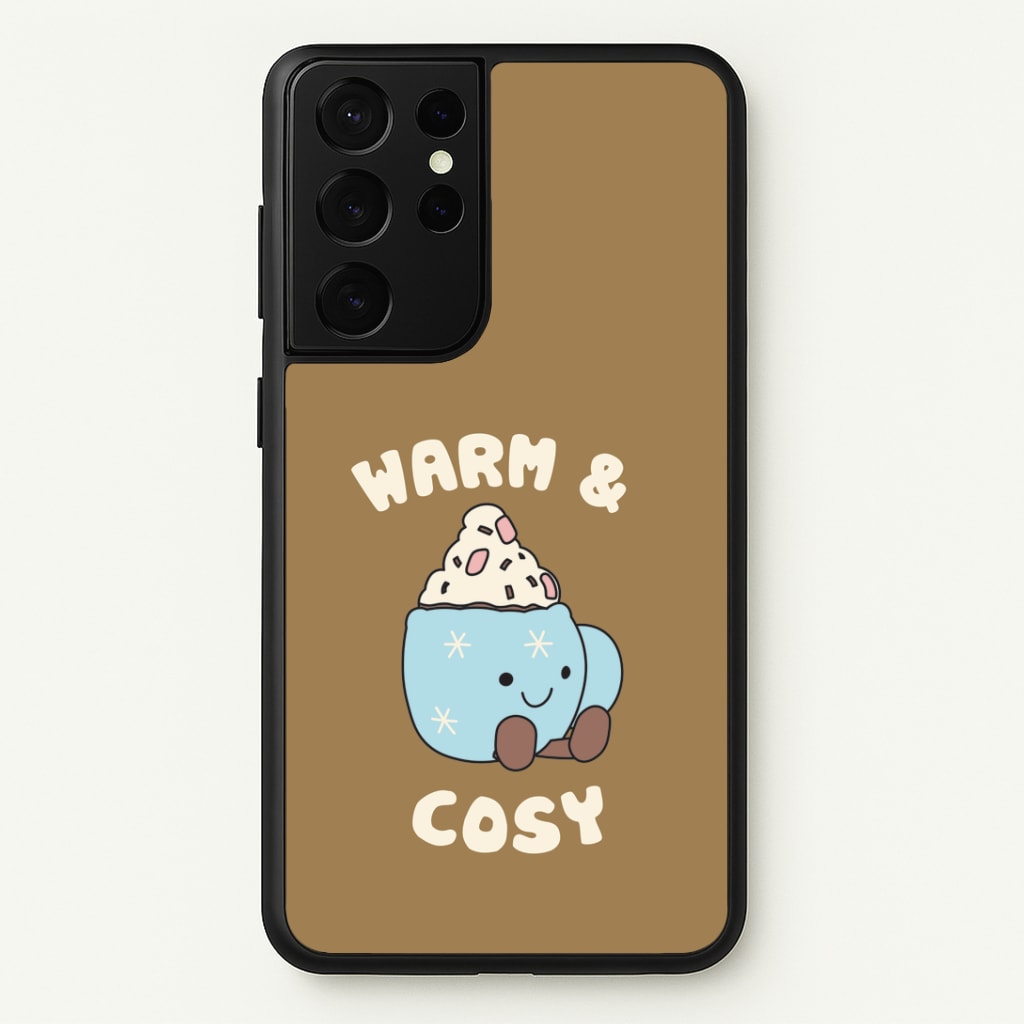 Hot Cocoa Plush Quote Galaxy S21 Ultra Case