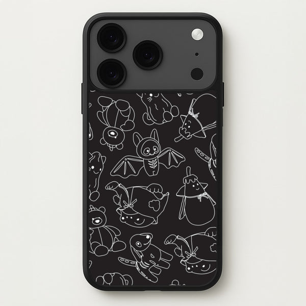 Halloween Plushies Pattern II - Halloween iPhone 17 Pro Case