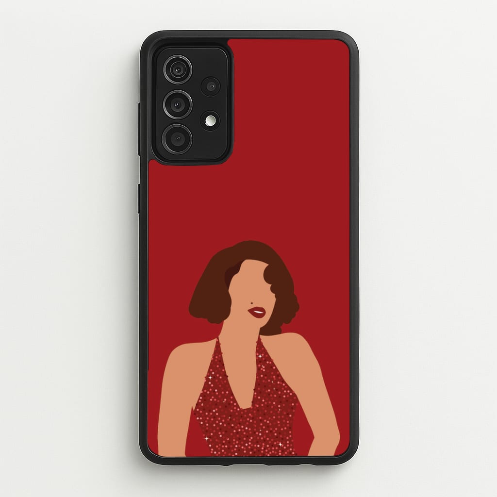 Red Sparkly Dress Galaxy A52 / A52s Case