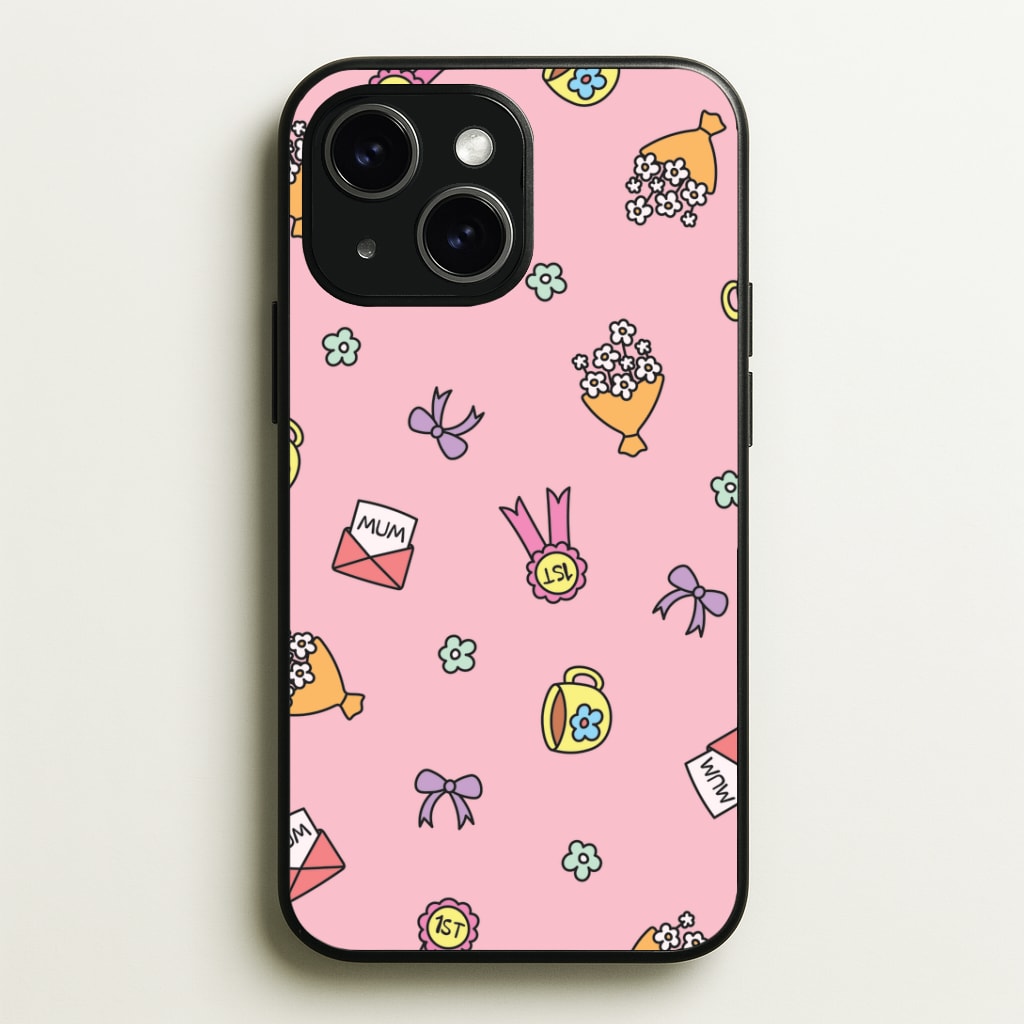 Mum Doodles Pattern iPhone 14 Case