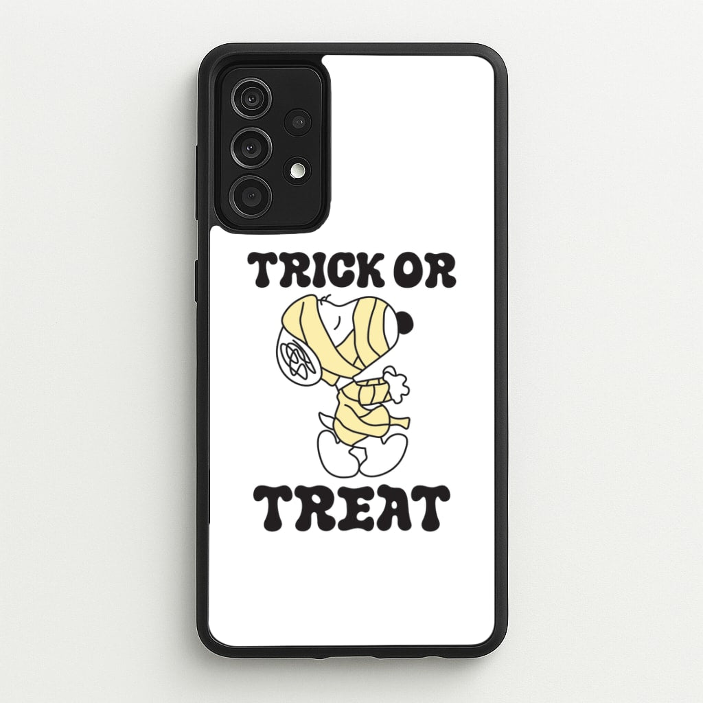 Trick Or Treat Cartoon Beagle Galaxy A52 / A52s Case