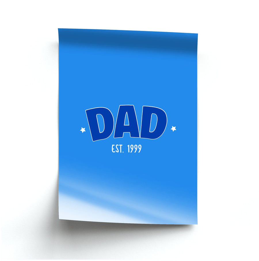 Dad Est - Personalised Father's Day Poster