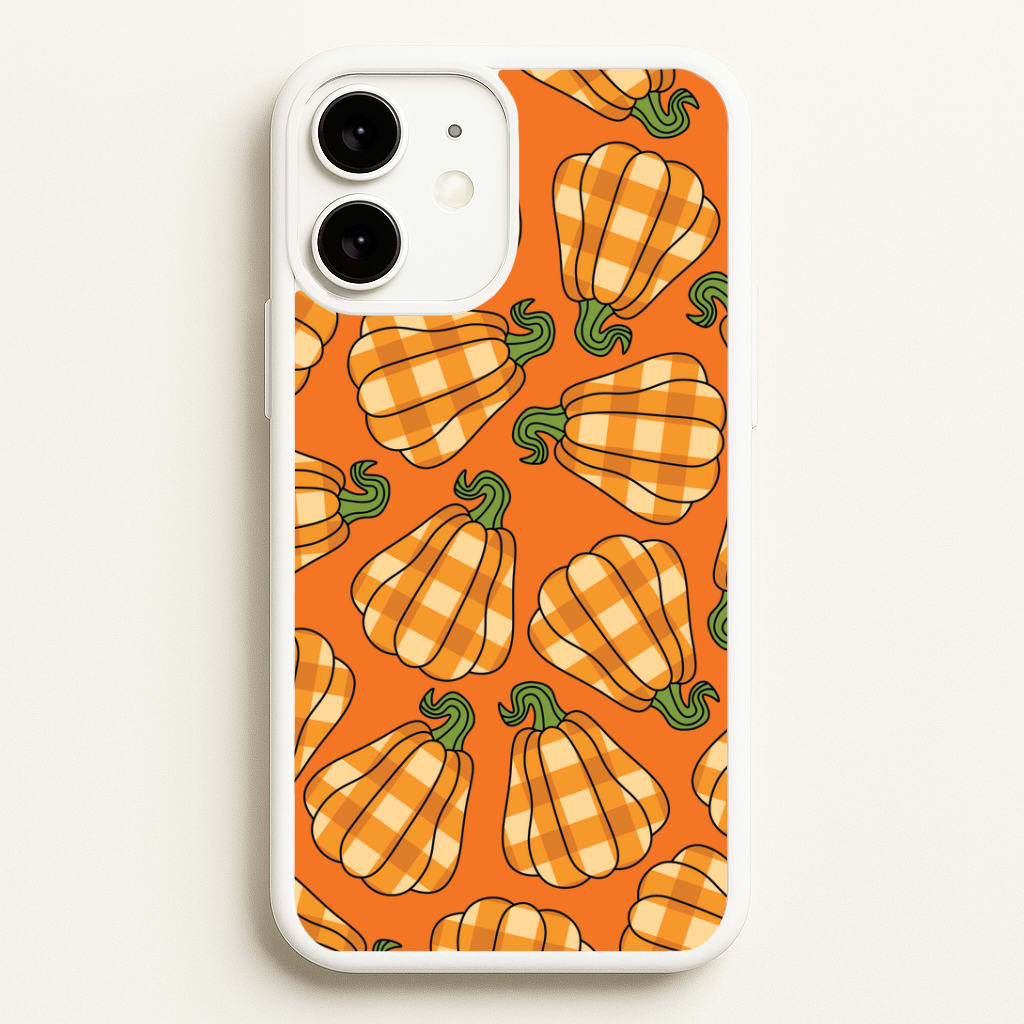 Tartan Pumpkins Pattern iPhone 11 Case
