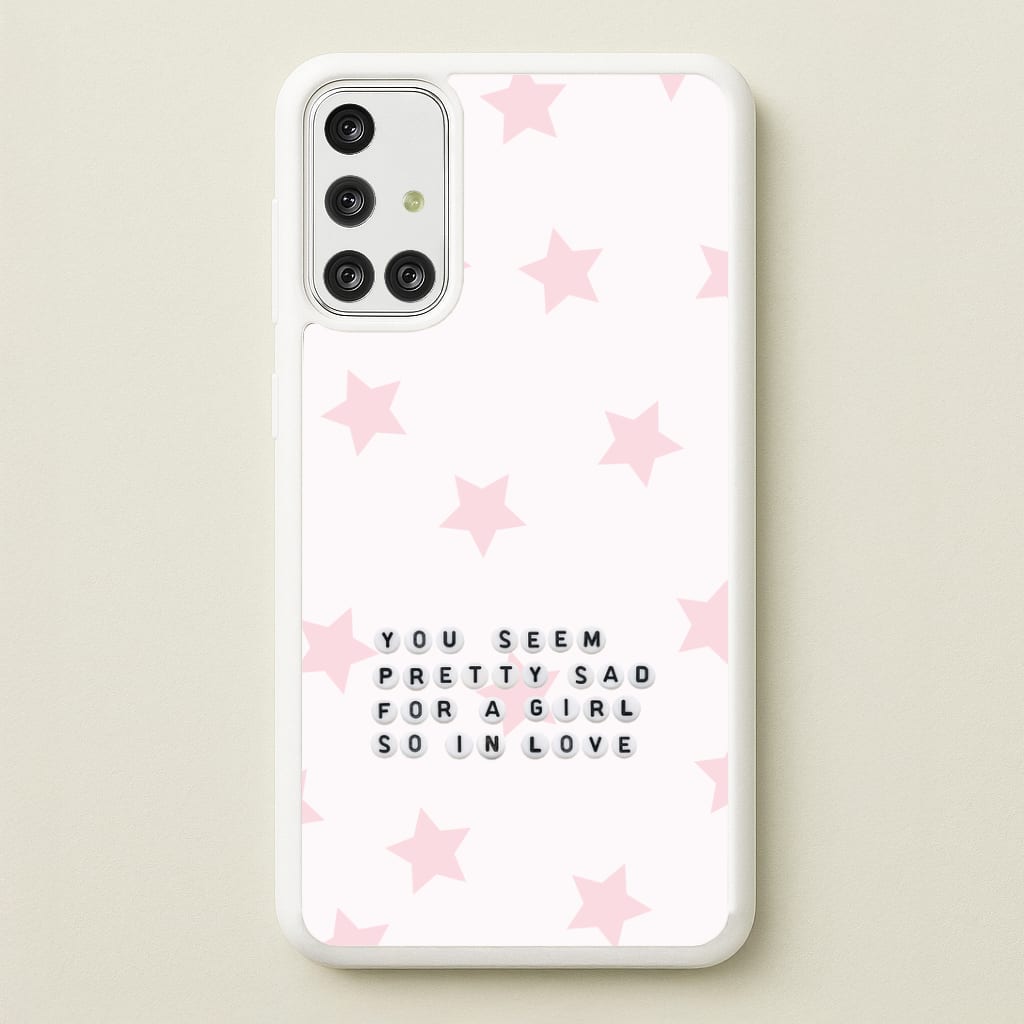 Pretty Sad Letter Beads Galaxy A71 Case