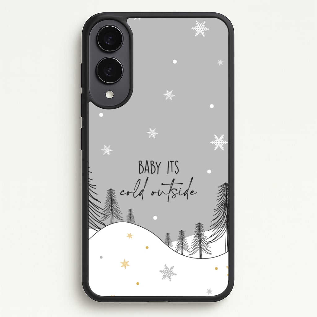 Baby It's Cold Outisde Landscape Galaxy S25 Edge Case