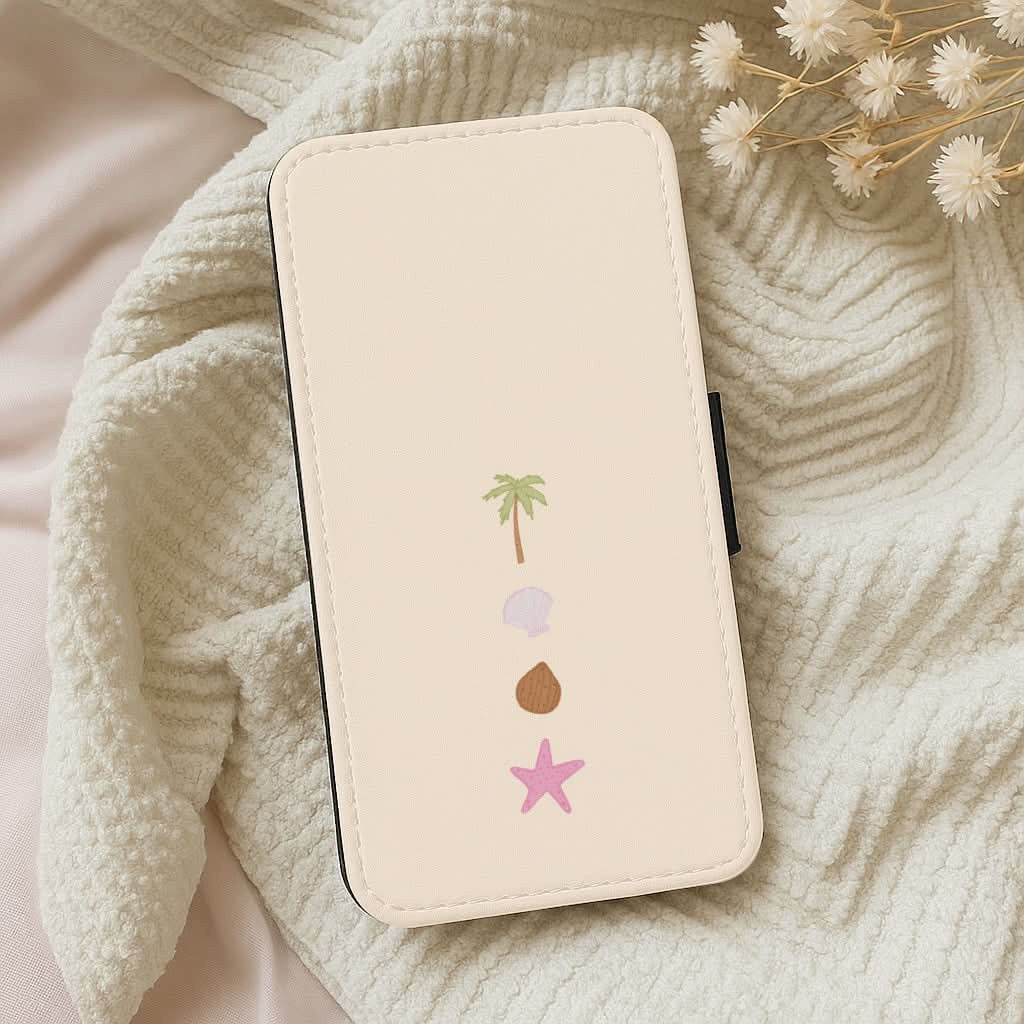 Seaside Stack Leather Phone Case