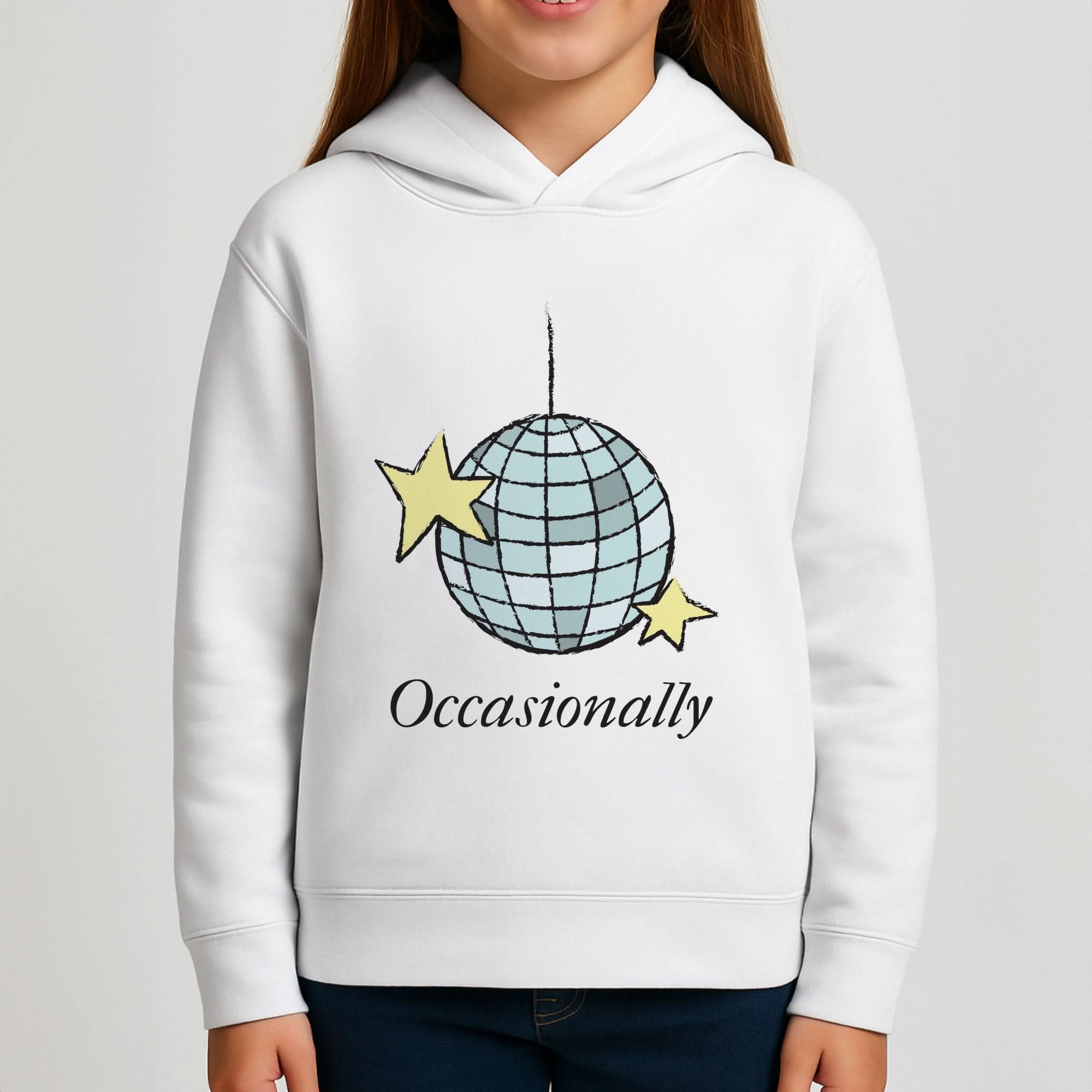Ocasionally Discoball Girls Hoodie