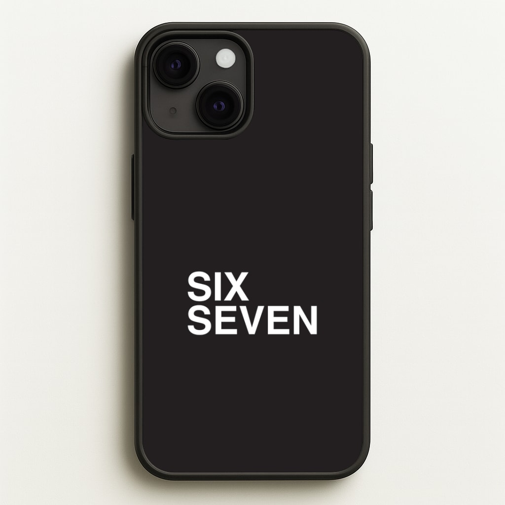 6 7 Black iPhone 13 Case