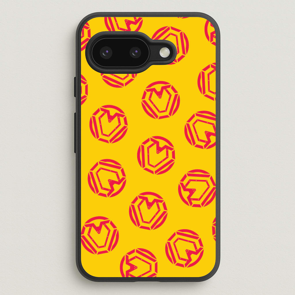 Metal Heart Pattern Google Pixel 9a Case