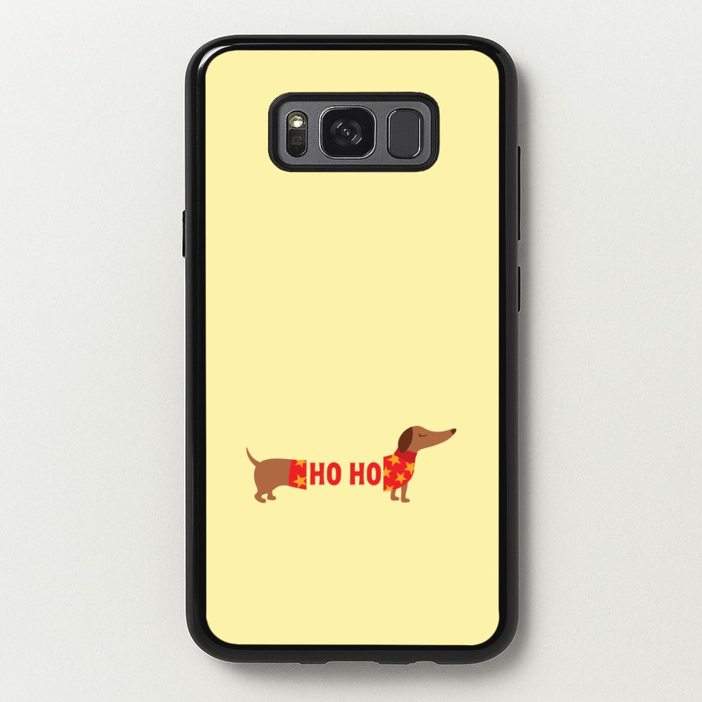 Christmas Jumper Ho Ho Dachshund Galaxy S8 Case