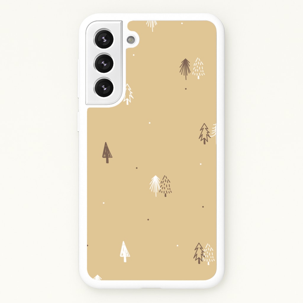 Minimal Christmas Trees Pattern Galaxy S21FE Case