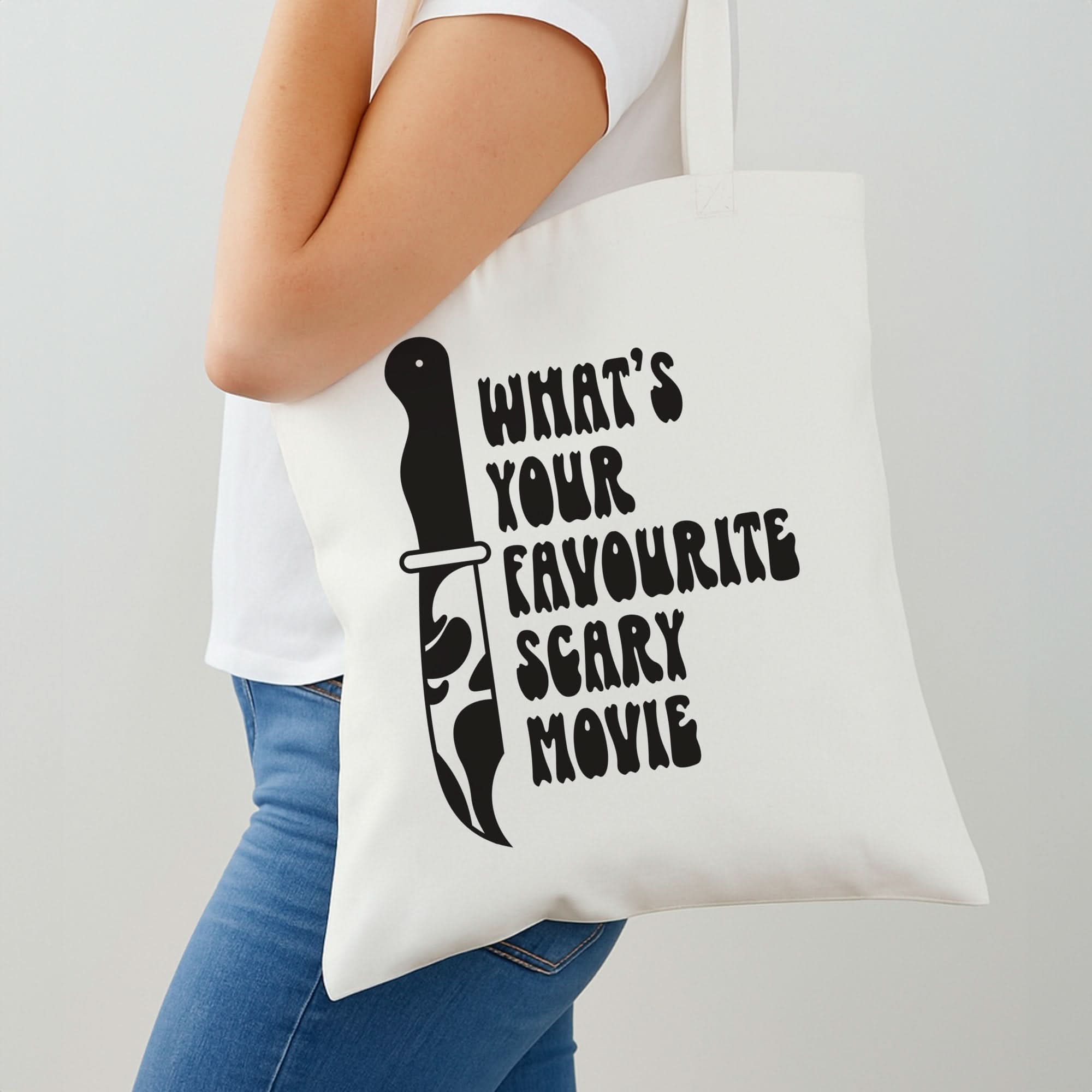 What's Your Favourite Scary Movie Trippy Shoulder Bag