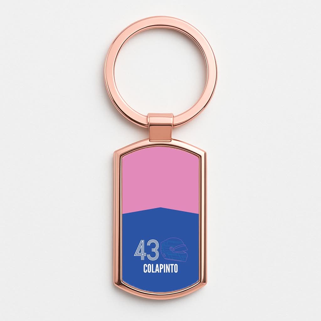 Colapinto Helmet 2026 Rose Gold Keyring
