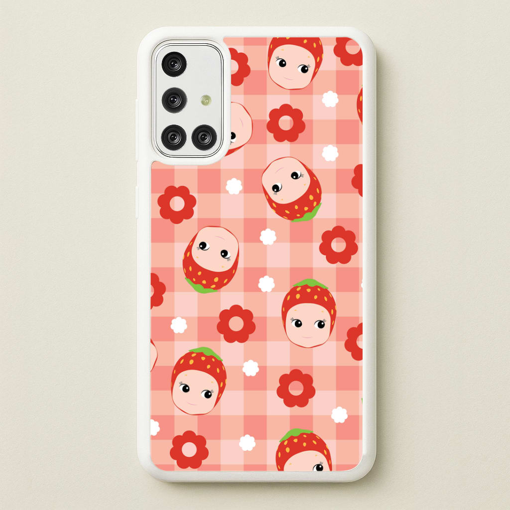 Strawberry Angel Pattern Galaxy A71 Case