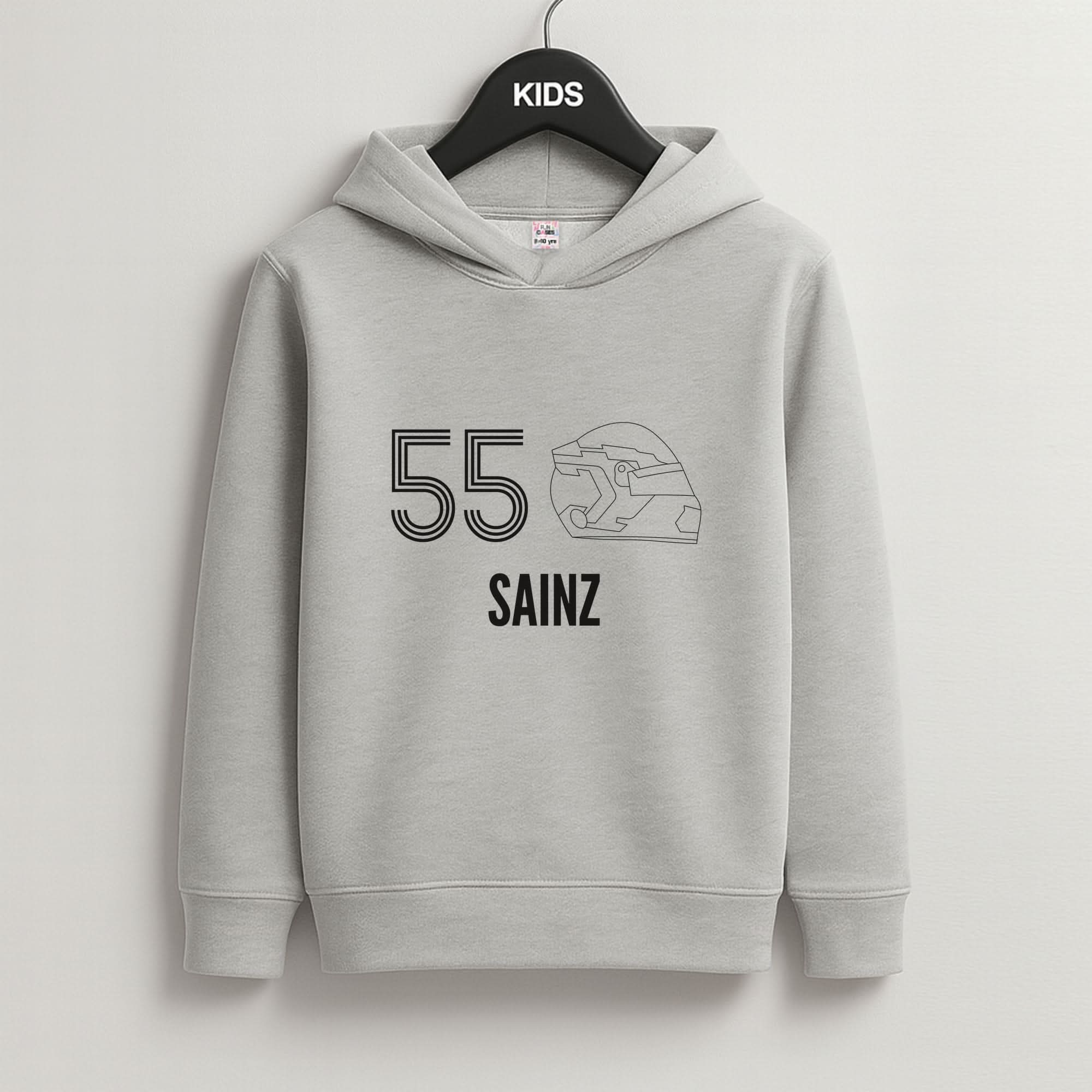 Sainz Helmet 2026 Grey Kids Hoodie