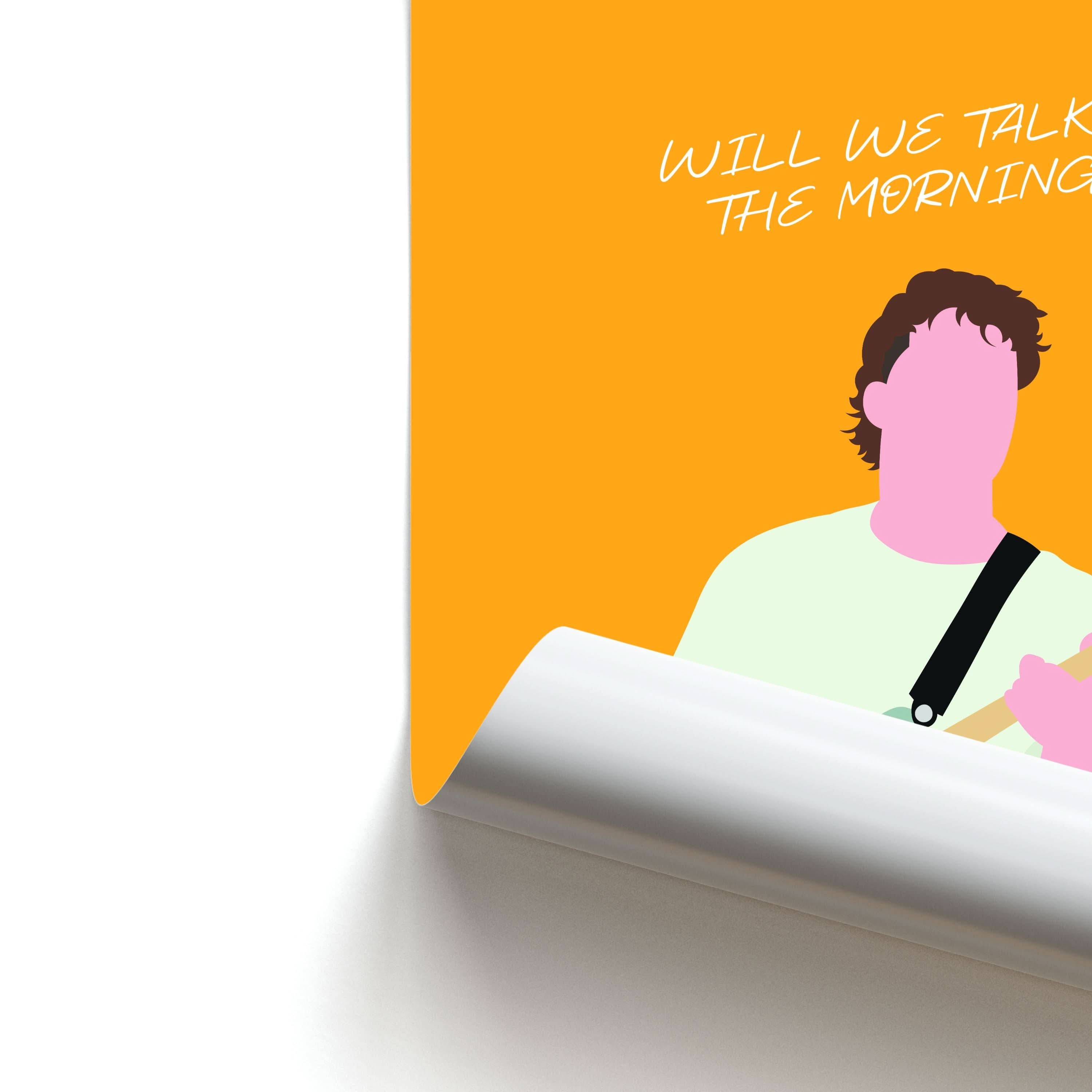 Will We Talk In The Morning Yellow Poster