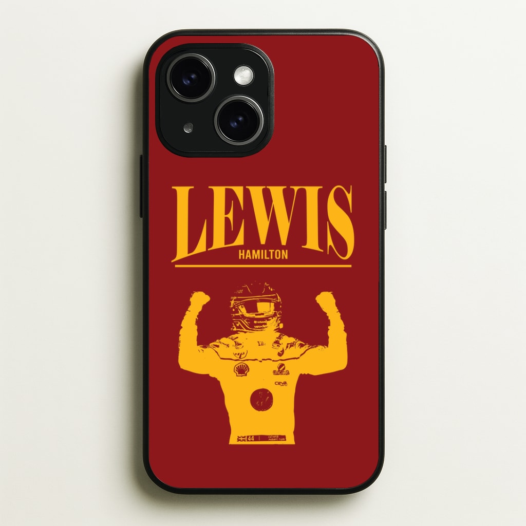 Lewis Red And Gold iPhone 15 Case