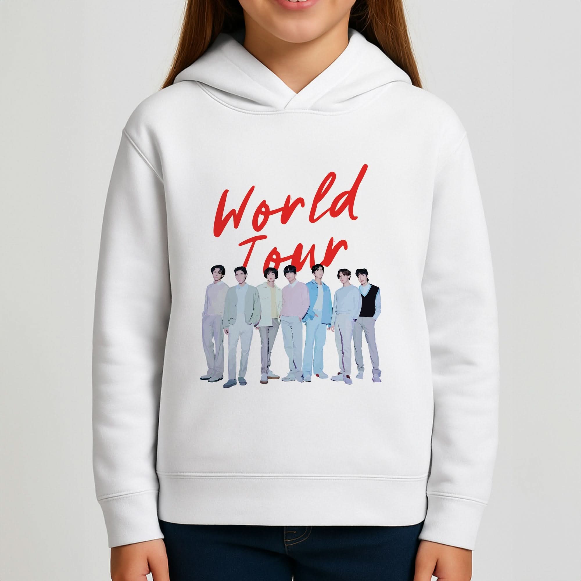 K-Pop Band Pastel Tour Girls Hoodie