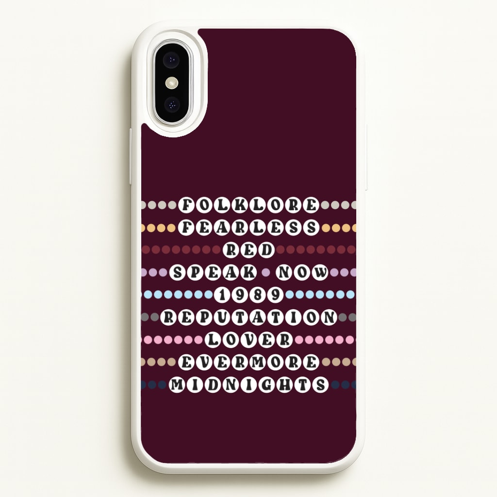 Concert Bracelets iPhone XS Max Case