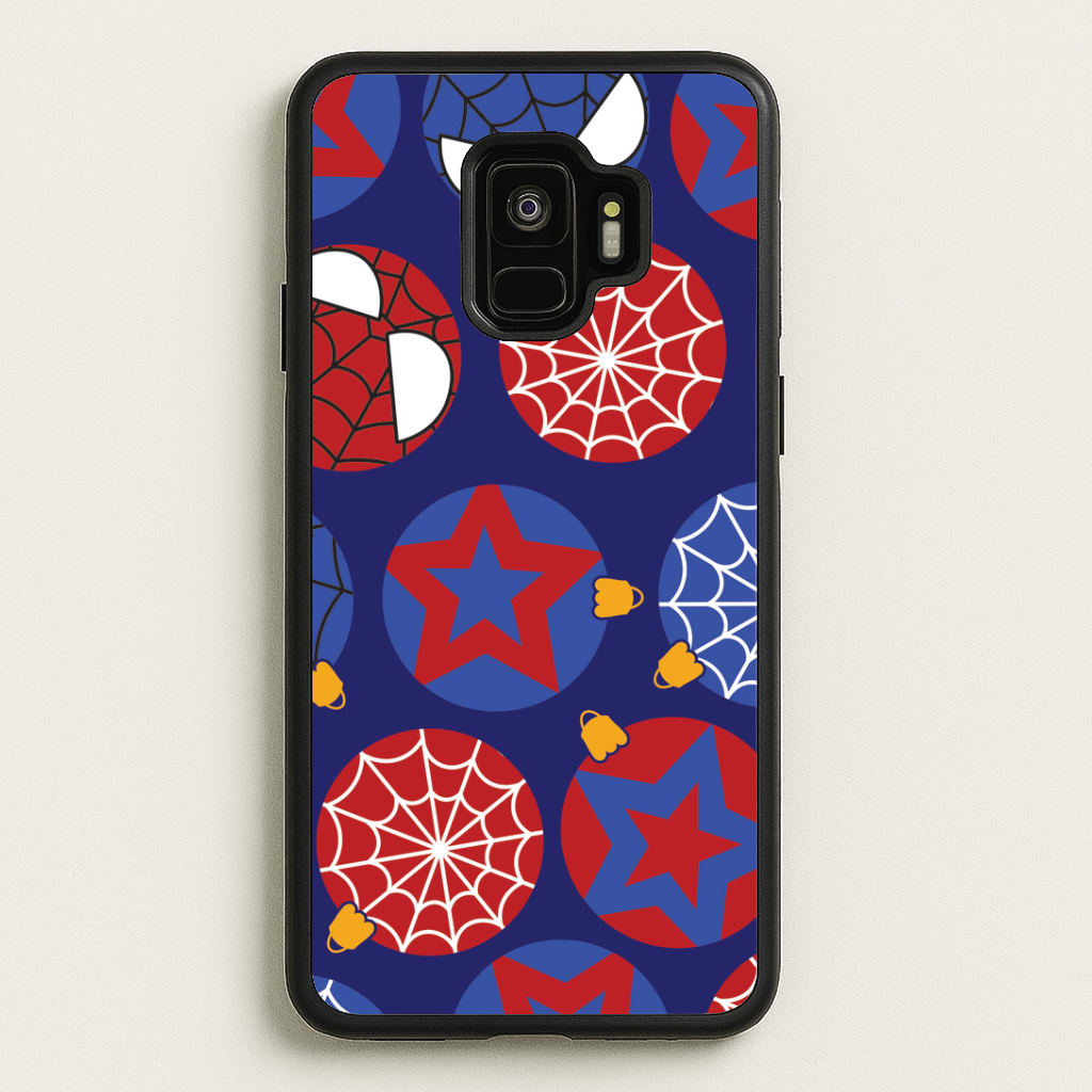 Spider Hero Baubles Pattern Galaxy S9 Case