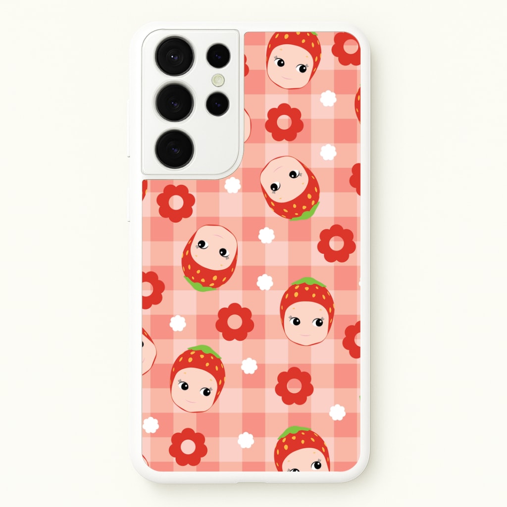 Strawberry Angel Pattern Galaxy S21 Ultra Case