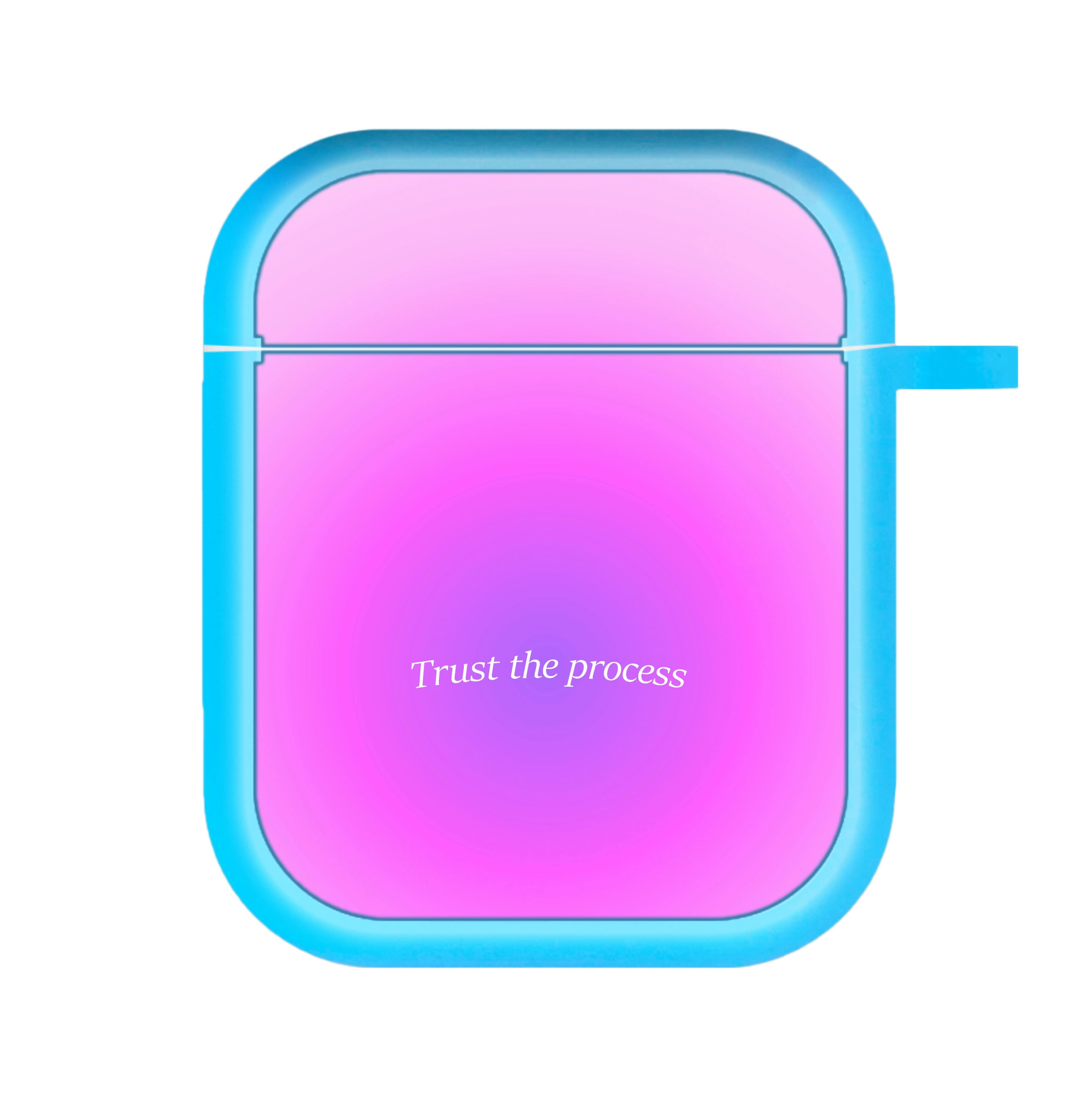 Trust The Process Pink Gradient AirPods Case