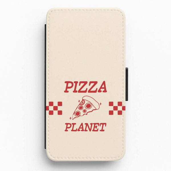 Retro Pizza Planet Flip / Wallet Phone Case
