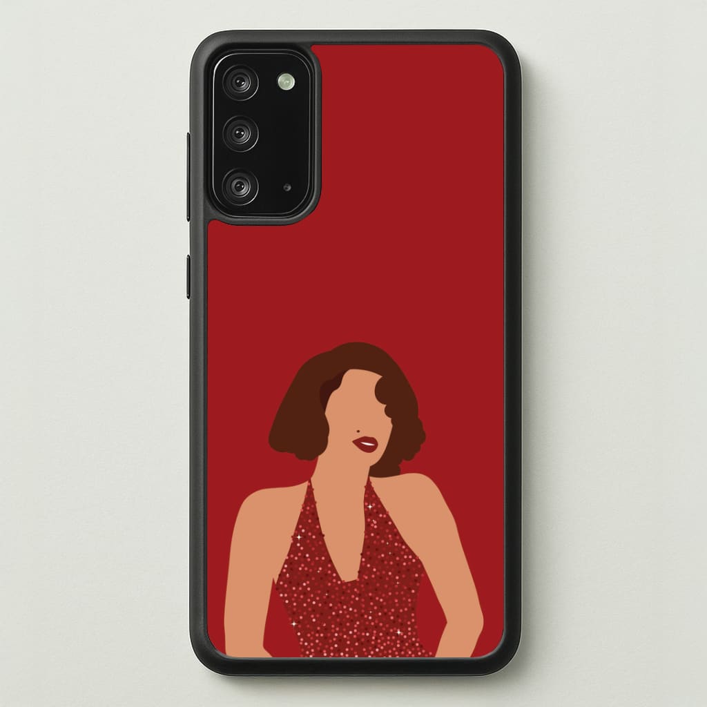 Red Sparkly Dress Galaxy Note 20 Case