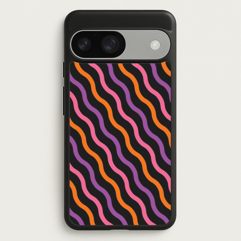 Wavy Abstract Halloween Pattern Google Pixel 9 / 9 Pro Case