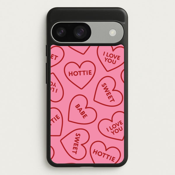 Quote Love Hearts Pattern Google Pixel 9 / 9 Pro Case