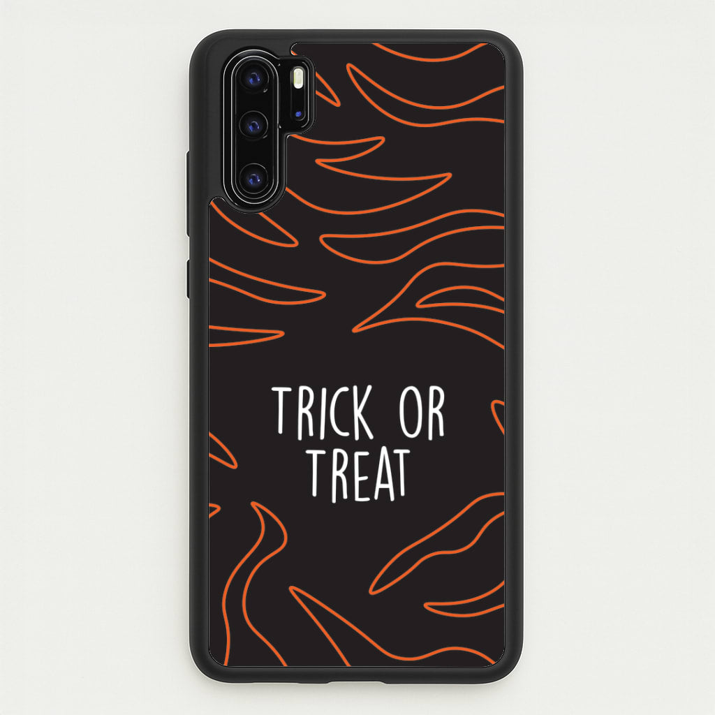 Zebra Print Trick Or Treat Huawei P30 Pro Case