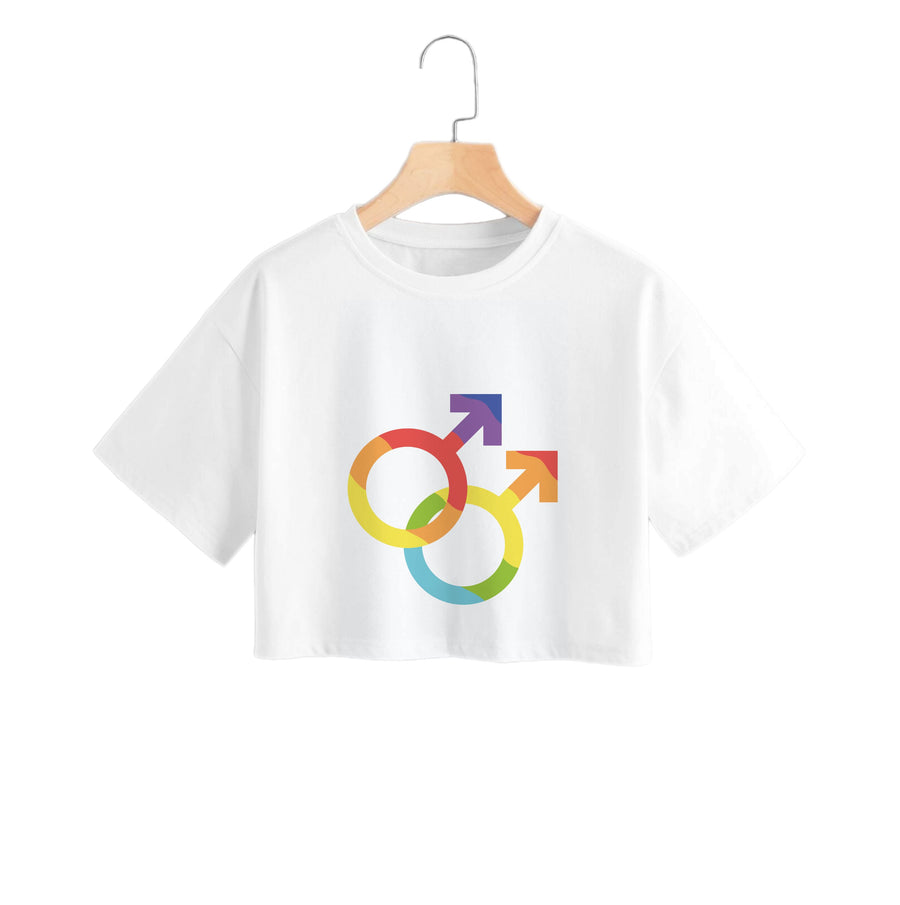 Gender Symbol Male - Pride Crop Top