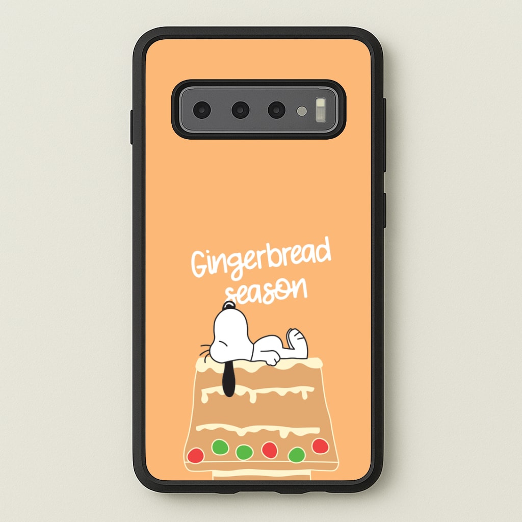 Cartoon Beagle Gingerbread House Galaxy S10 Case