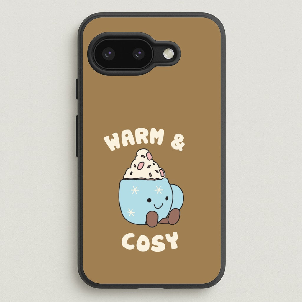 Hot Cocoa Plush Quote Google Pixel 9a Case