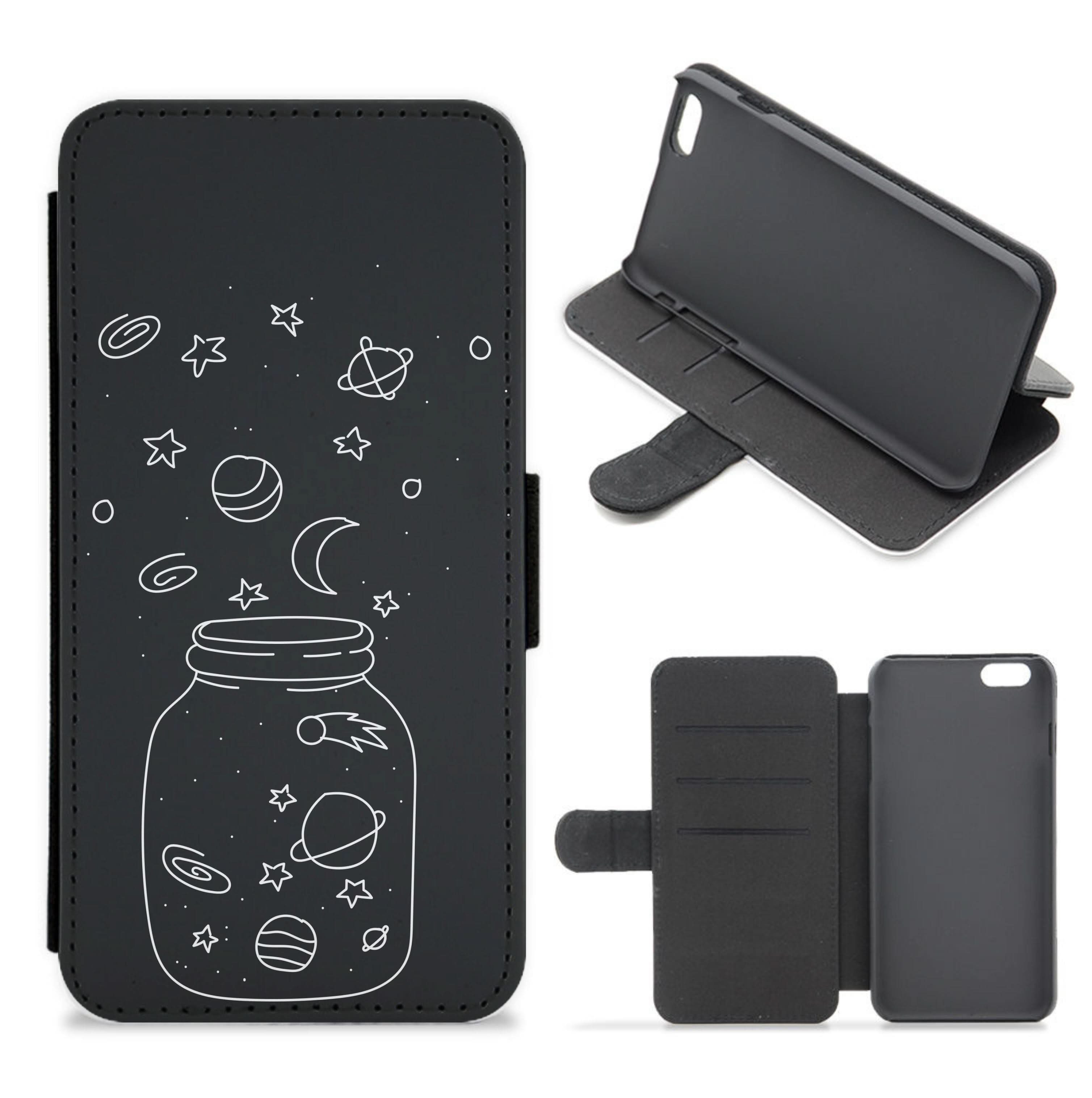 Space Jar Flip / Wallet Phone Case